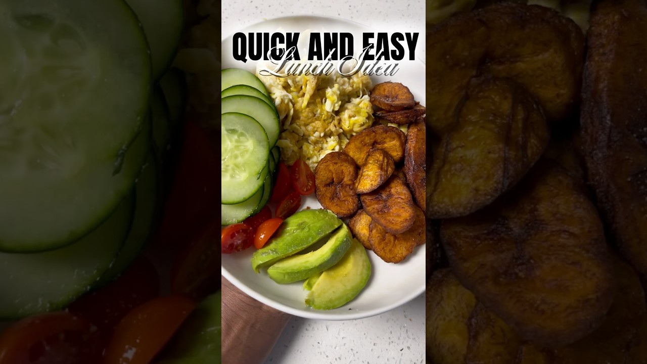 🍽️ Lunch doesn’t have to be boring.#lunch #lunchideas #plantains
