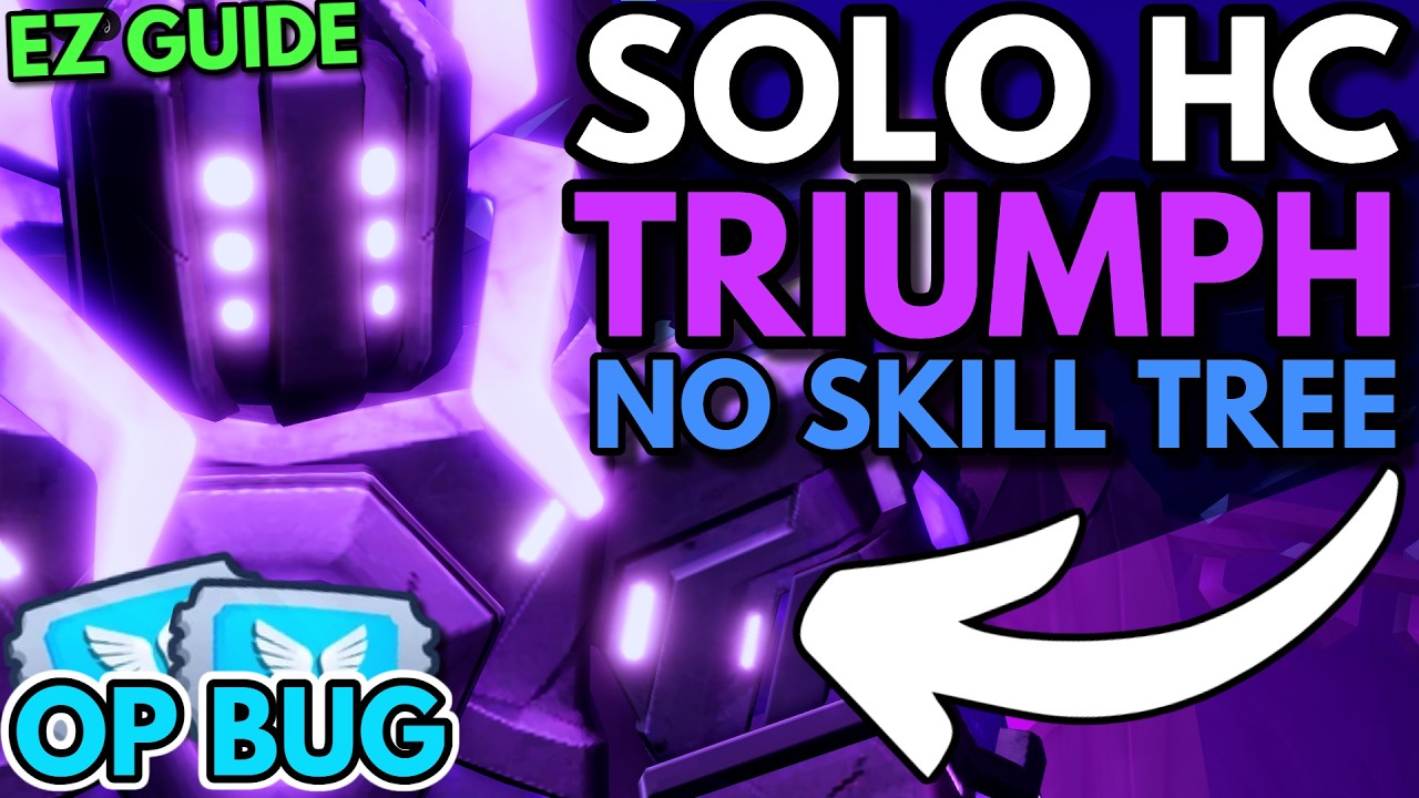 How To SOLO REWORKED Hardcore With NO SKILL TREE... (TDS) - EZ Guide!