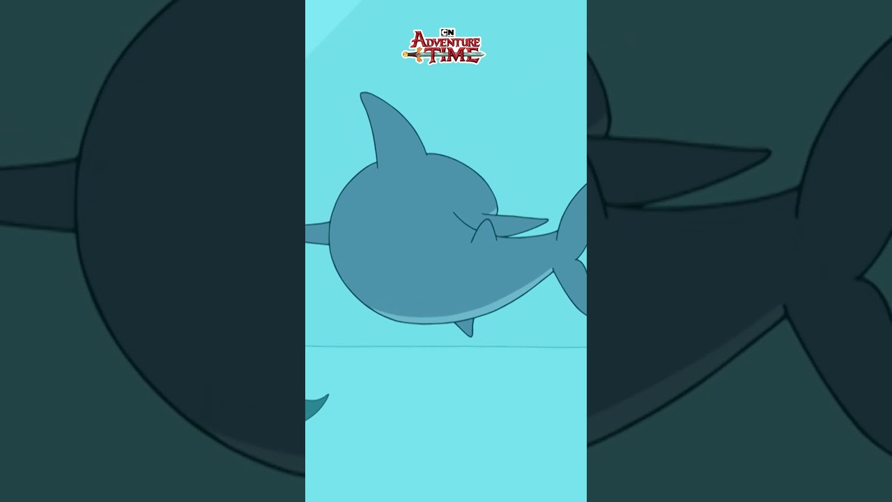 A Shark that Breathes 🐱 + 🦈 #SharkWeek #AdventureTime #CartoonNetwork#shorts