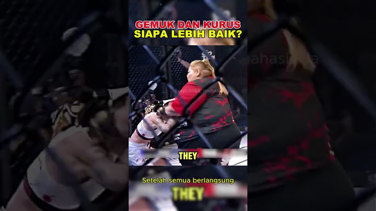 PETARUNG GEMUK DAN KURUS SIAPAKAH LEBIH KUAT?  #ufc #mma #boxing #sport #sports