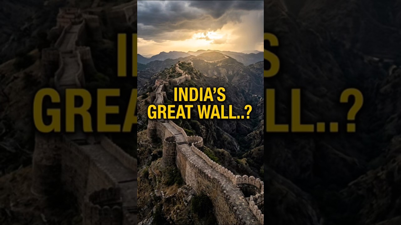 India's Hidden Great Wall 🇮🇳 | 36 KM Mystery Nobody Knows! #ancientindia #kumbhalgarhfort #shorts