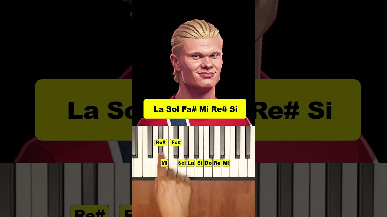 Haaland ha Ha - Piano Tutorial - Fácil  #piano