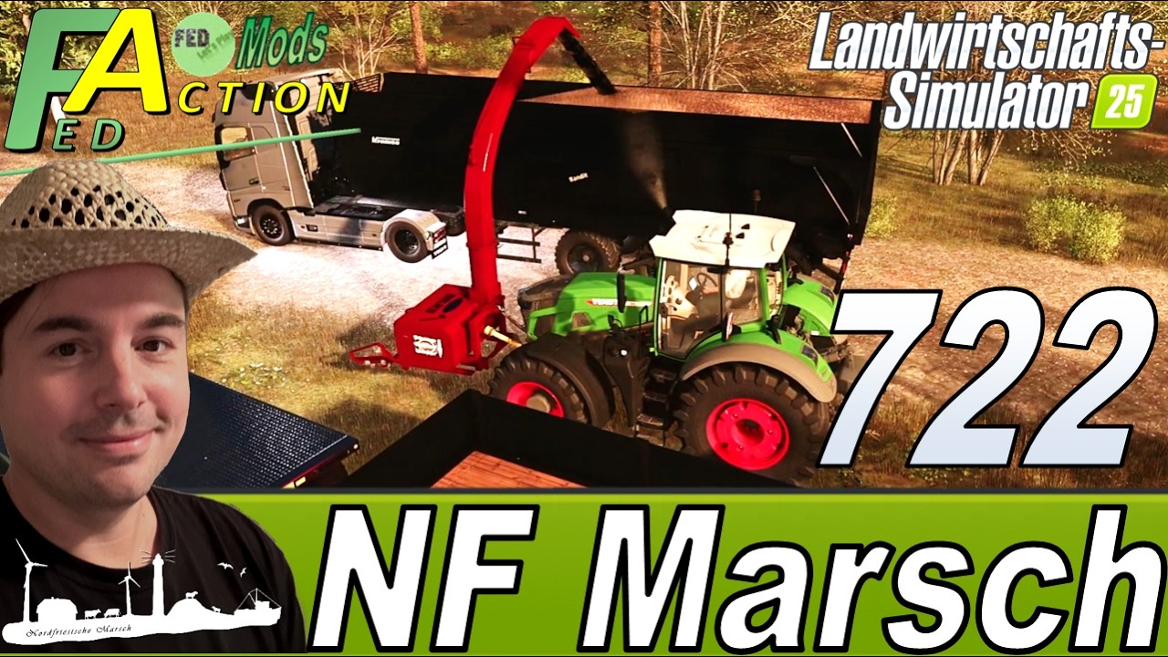 LS25 🚜 722 NF Marsch 4fach Mit der Brucks sind wir schneller unterwegs #landwirtschaftssimulator25
