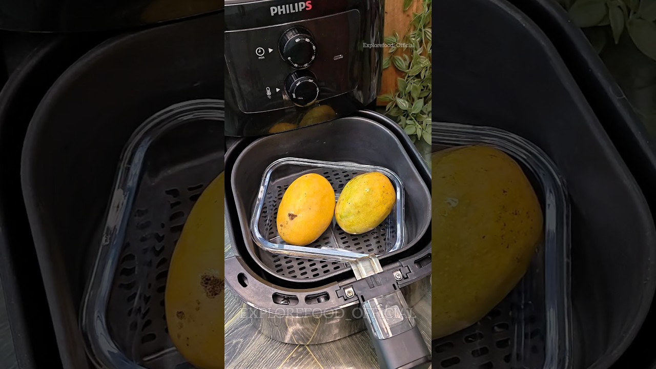 Eggless Mango Semolina Cake In Air Fryer #trending #viral #recipe #shorts