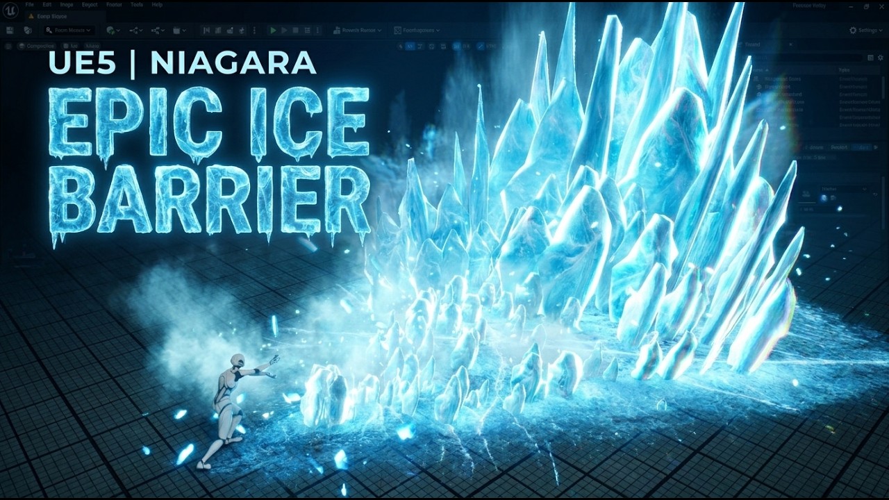 Ice Barrier in Unreal Engine 5 Niagara