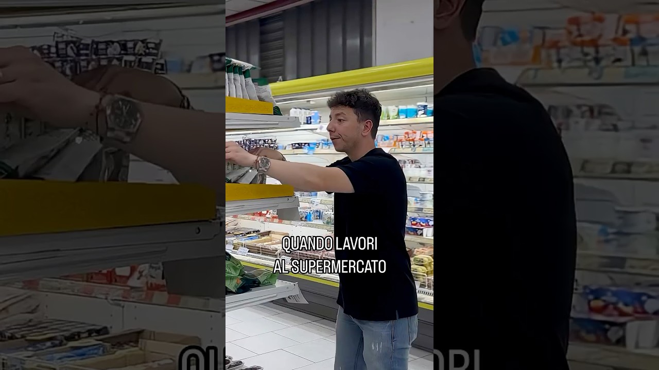 QUANDO LAVORI AL SUPERMERCATO #danielecondotta #comedy