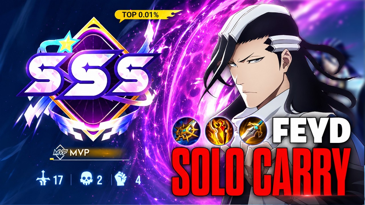 SSS! INSANE 17 KILLS FEYD SOLO CARRY IN HIGH ELO | TOP 1 GLOBAL FEYD BUILD | HOK