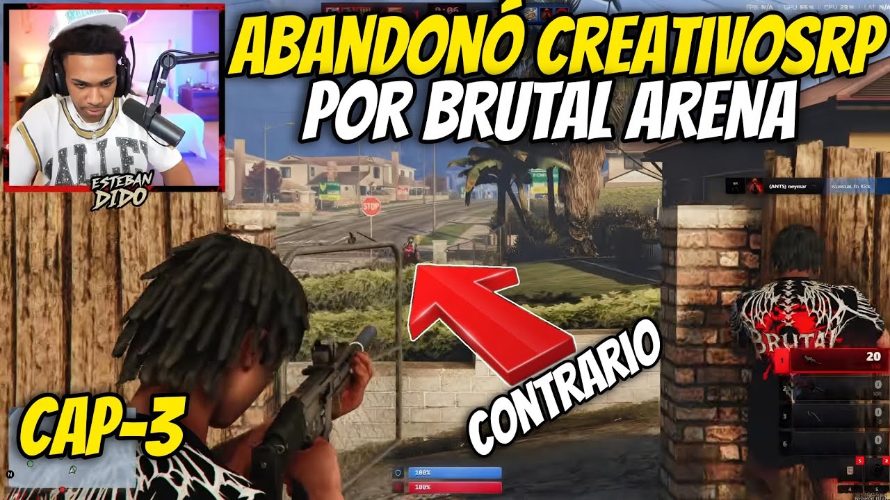 Estebandido: ABANDONO CREATIVOS Rp Y ENTRO A BRUTAL ARENA - DAMIAN 