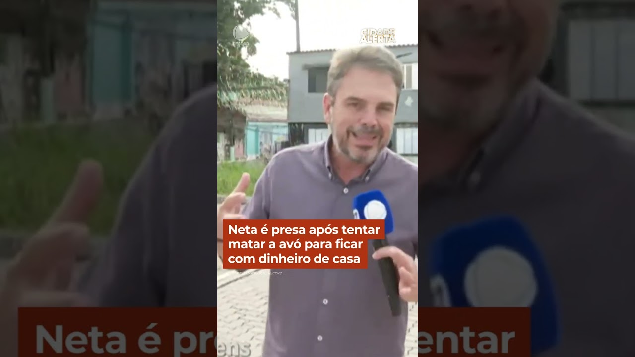 Neta é presa após tentar matar a avó para ficar com dinheiro de casa #CidadeAlerta #shorts