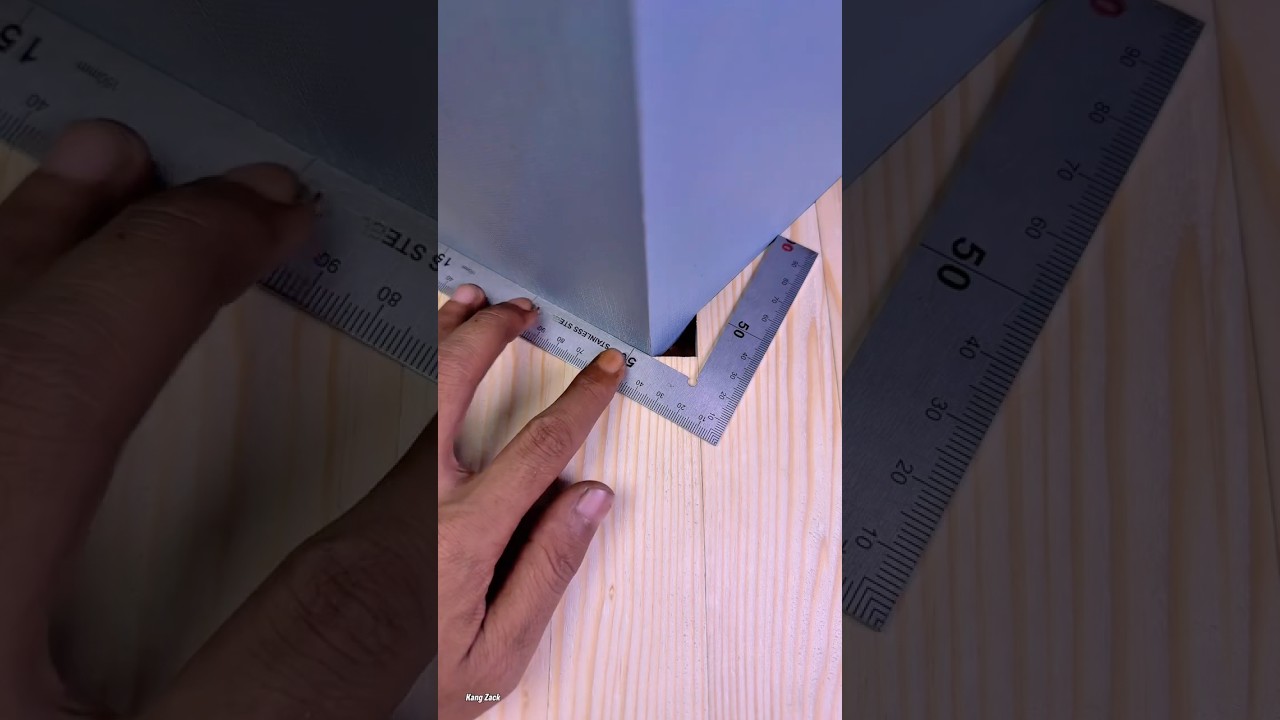 Precise Way to Measure Wood Corners at Non-90° Angles #woodworking #carpentry #wood #shorts