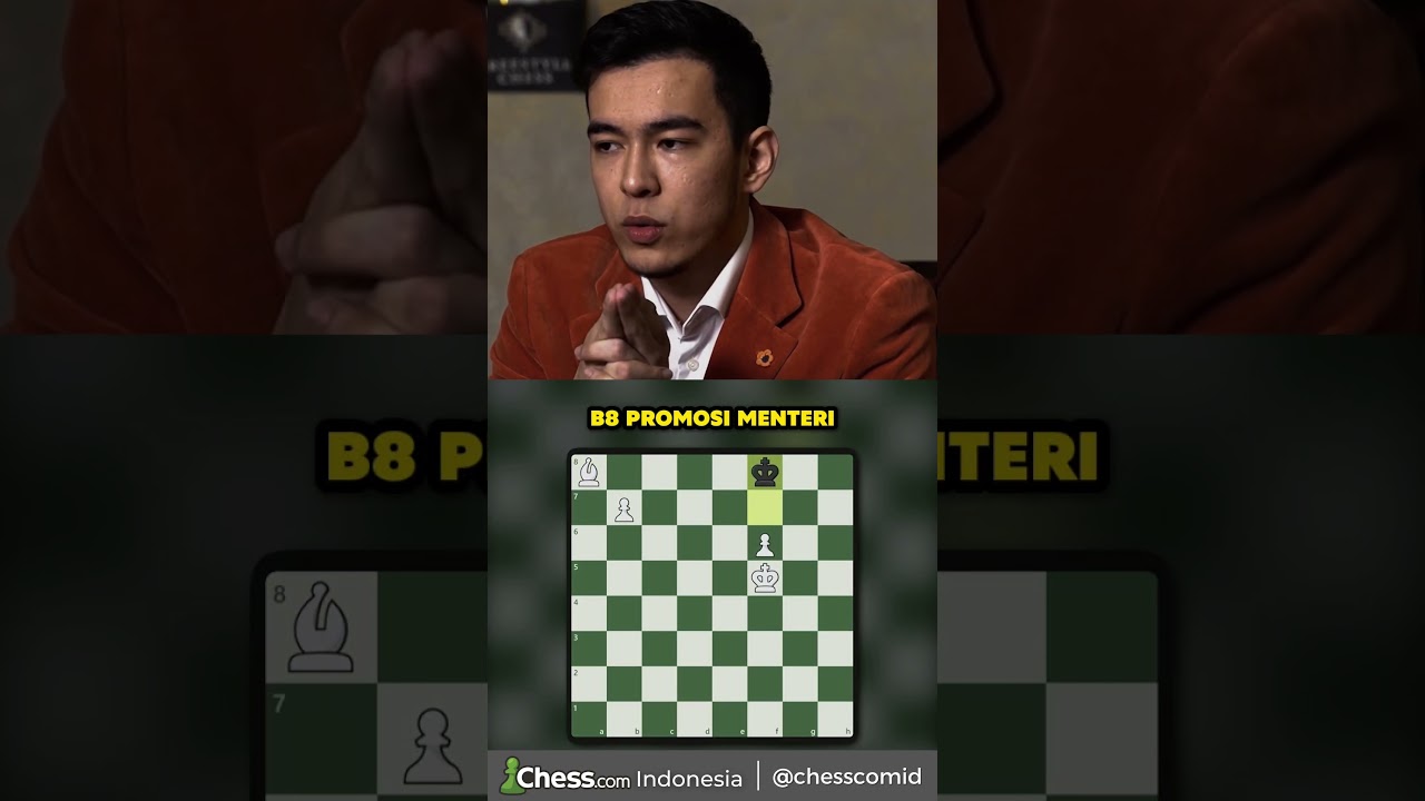 Bisakah kamu pecahkan puzzle catur ini tanpa lihat papan seperti GM Nodirbek Abdusattorov? 🔥