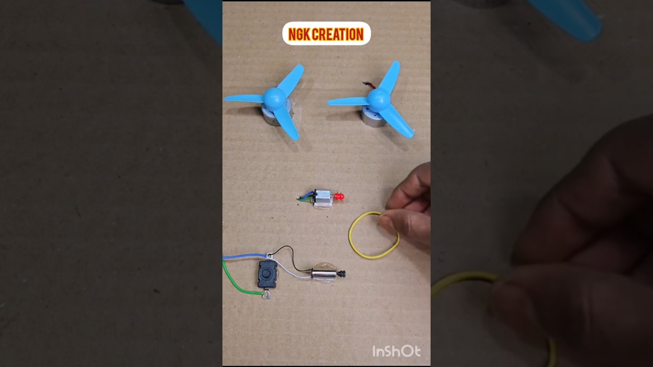 Amazing DC Motor Fan Experiment ⚡🔥 #shorts