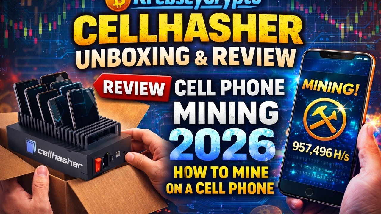 Cellhasher Unboxing | Cell Phone Mining 2026 | How to Mine on a Cell Phone | Cell Phone Mining Rig