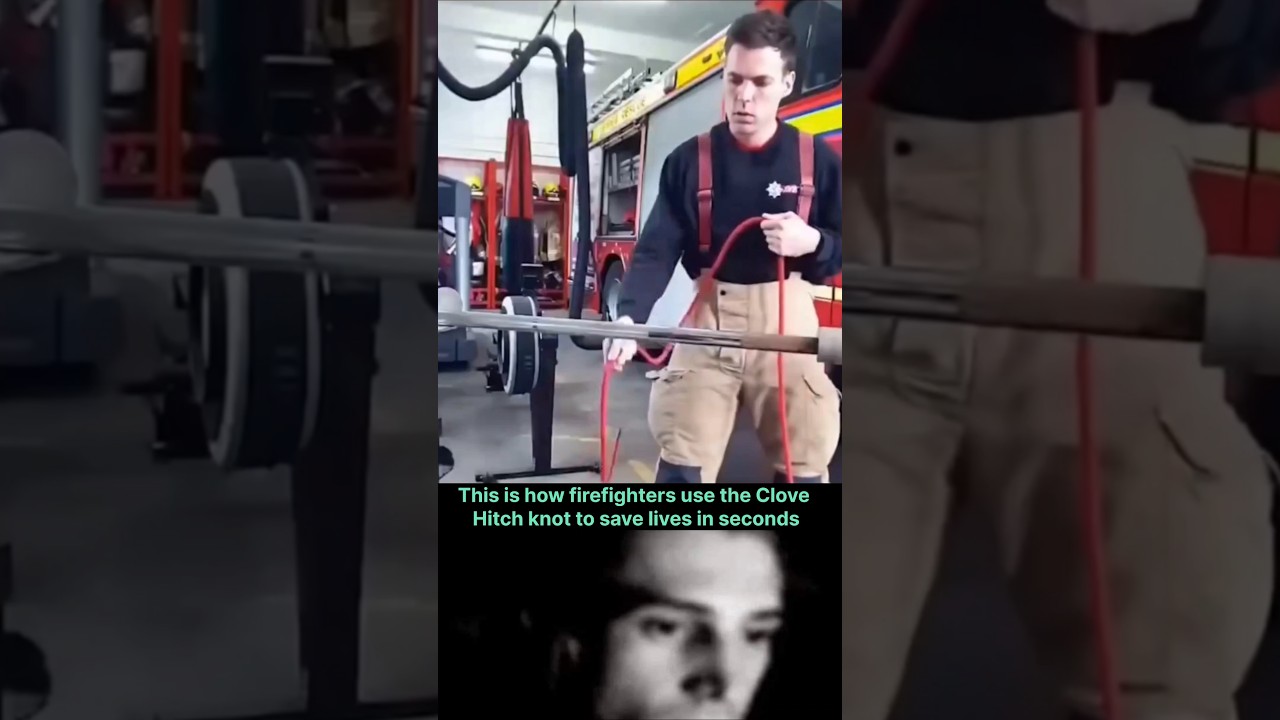 How Firefighters Tie Knots in Seconds!#shorts #ytshorts #facts #tricks #art #explore