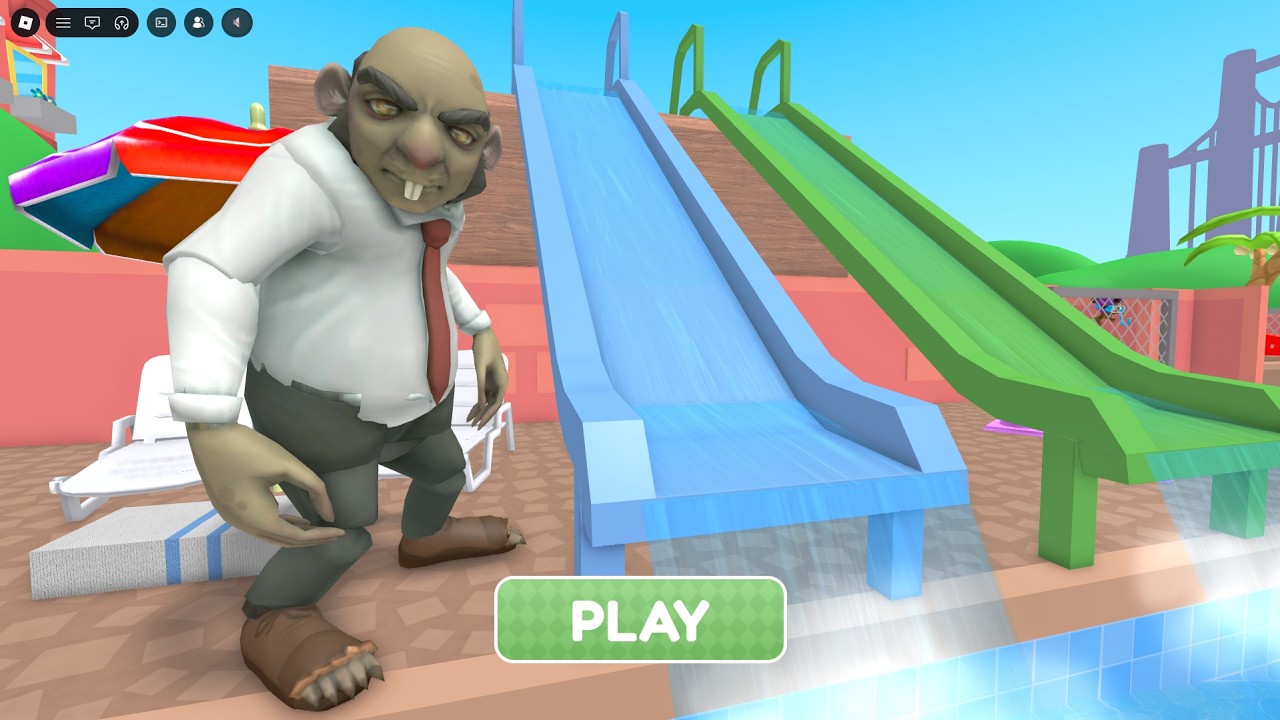 ESCAPE MR BRAINS WATERPARK! OBBY roblox Gameplay Walkthrough No Death 4K