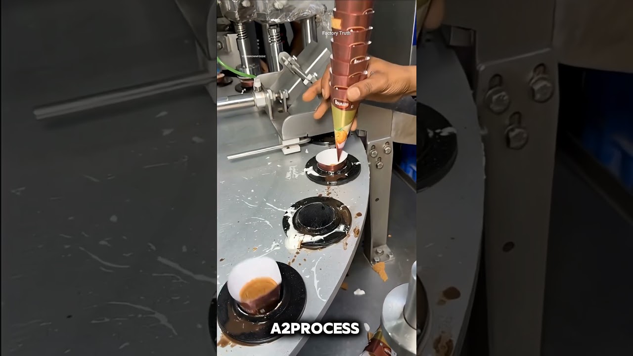Ice Cream Cones Factory Mein Kaise Bante Hain? #process #trendingshorts #dailly #effortlessly