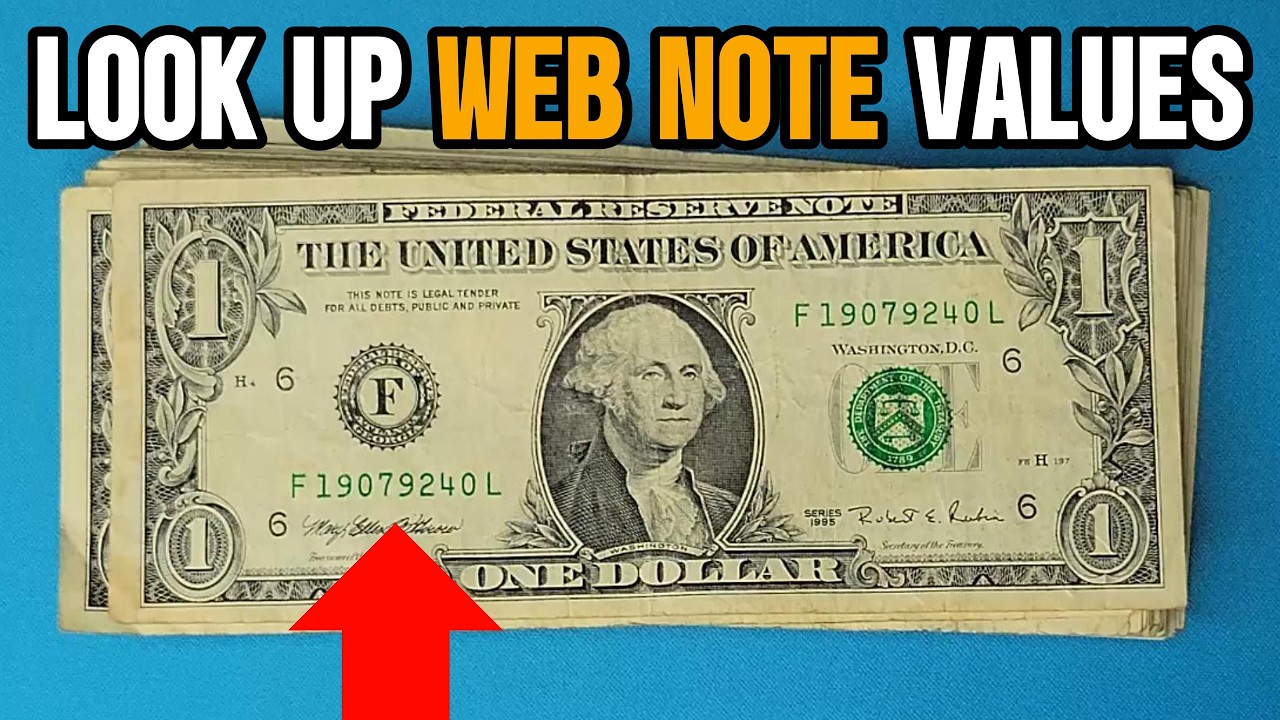 $1 Web Note Value and Pre Design Change $5 Bill - Banknote Search for Rare Currency