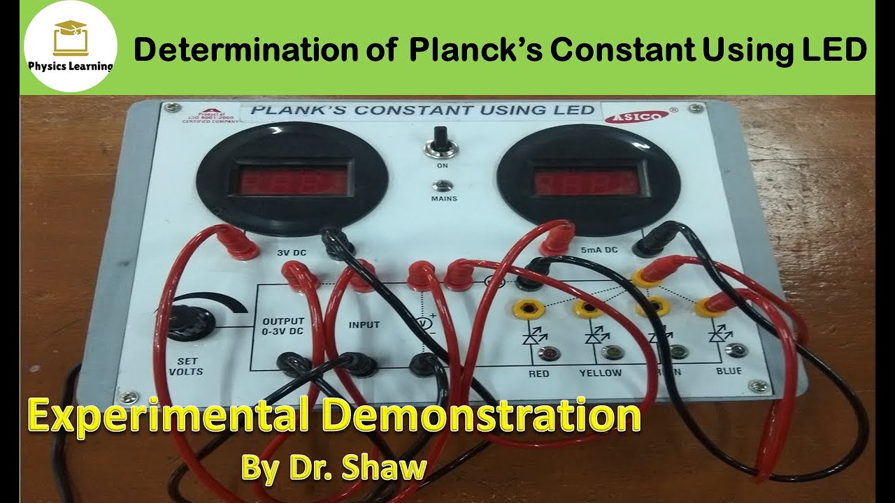Planck's constant using LED |  Planck's Constant Experiment