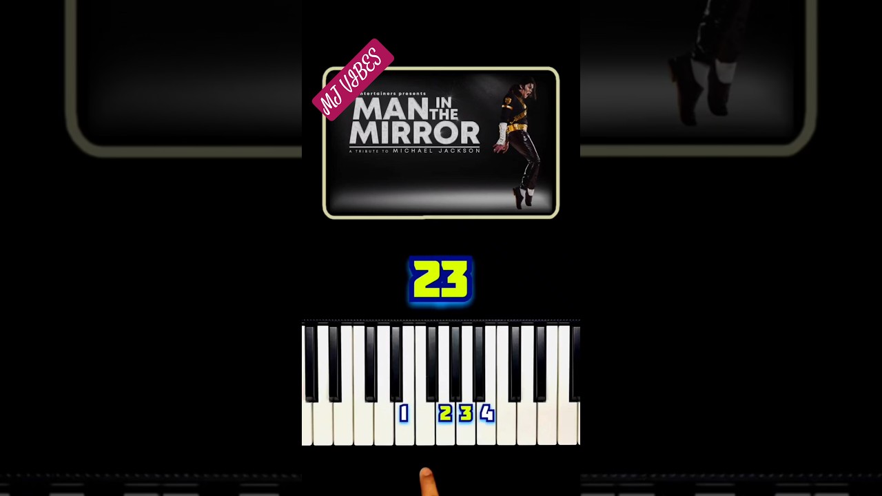 MAN IN THE MIRROR -( MJ ) PIANO TUTORIAL #michaeljackson #mj #maninthemirror #piano #tutorial