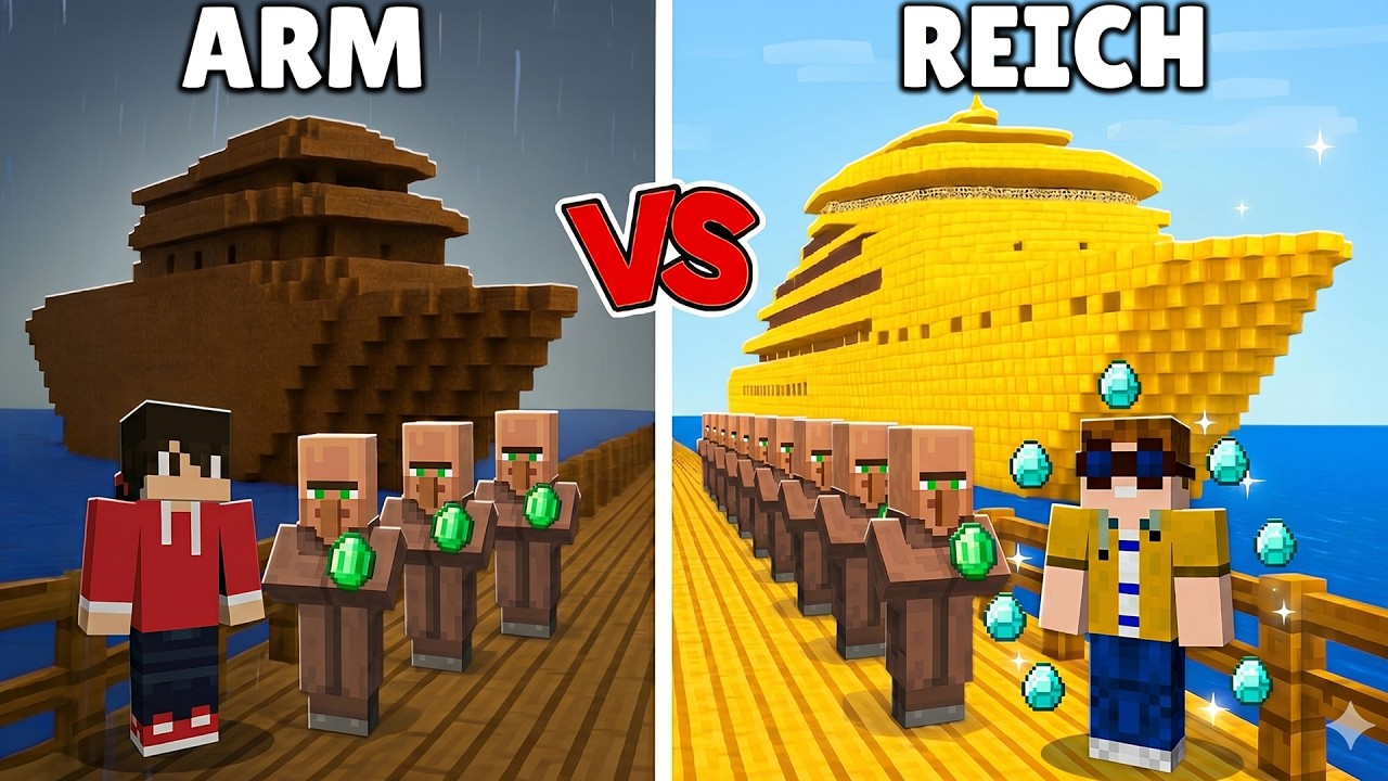 ARMES SCHIFF vs. REICHES SCHIFF in Minecraft!