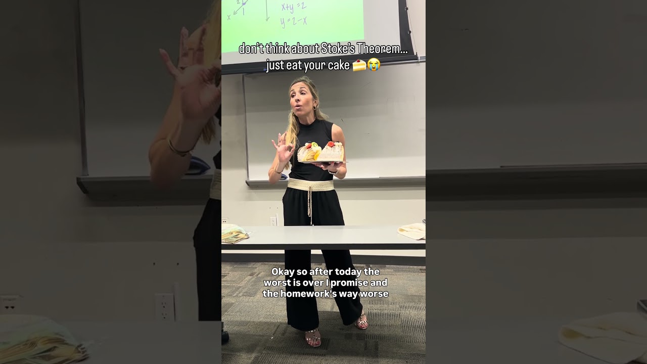 My Calculus 3 Students Were NOT Stoked 😭🍰