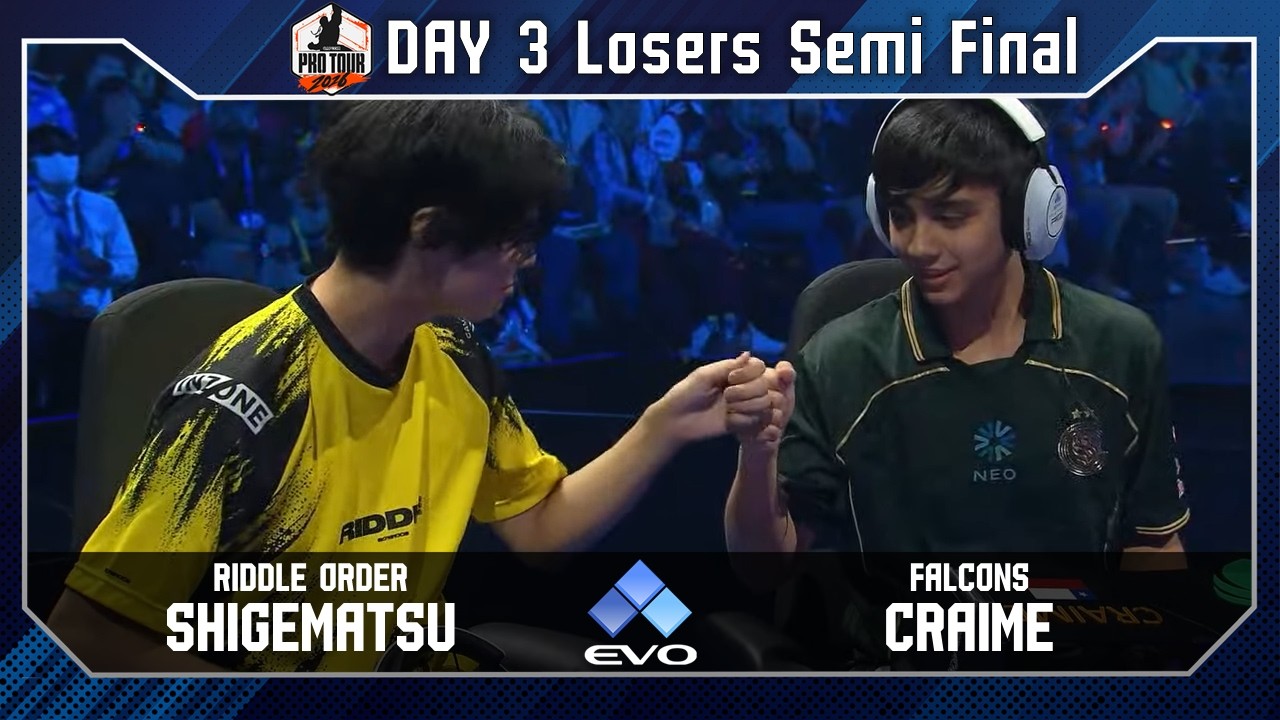 【試合動画】RIDDLE ORDER | SHIGEMATSU VS FALCONS | CRAIME 【Evo 2026 Day3 Losers Semi Final】