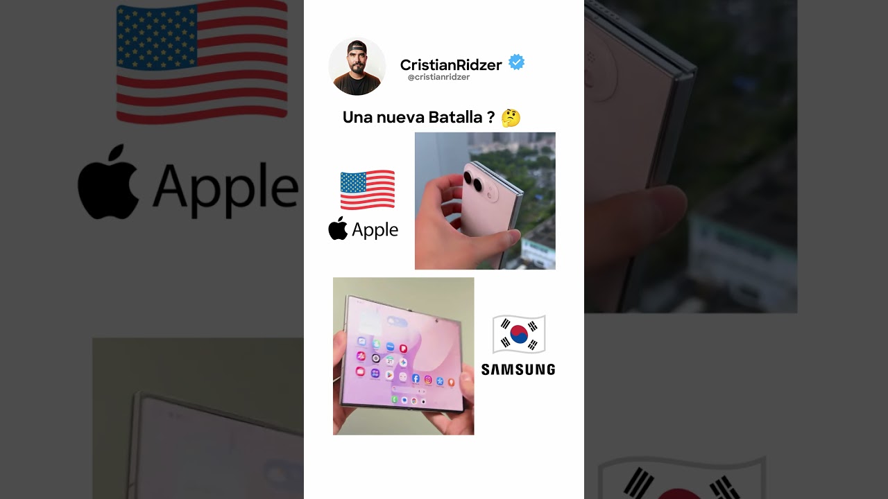 🍎📱 Apple vs Samsung... ¿Quién gana la batalla de los plegables? 🤯