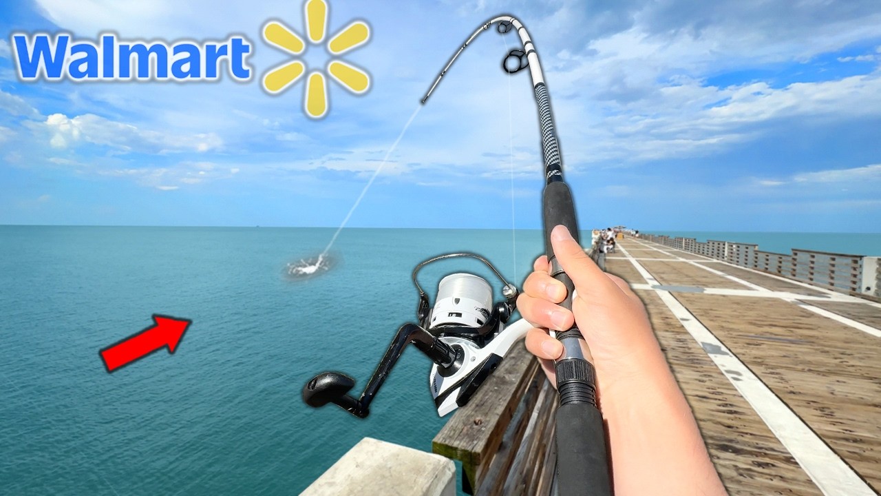 $100 Walmart Pier Fishing Challenge