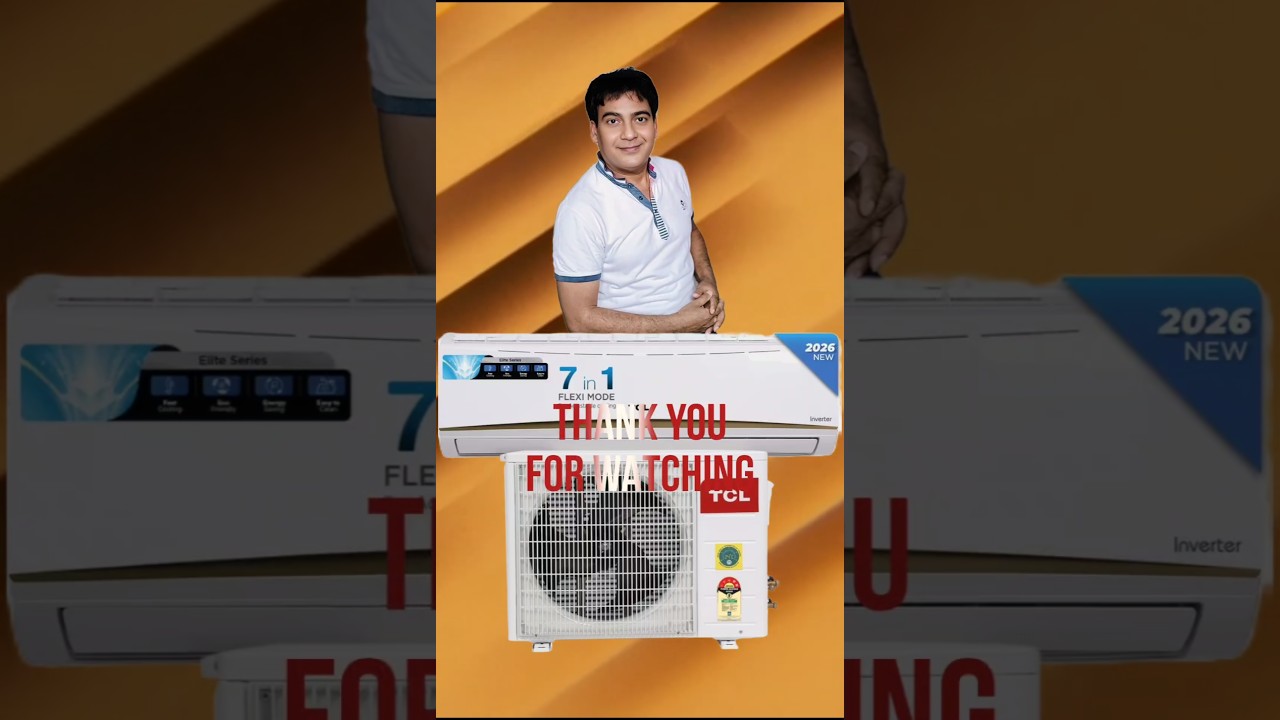 TCL  AC 2026 Review ❄️ TCL 1 Ton 5 Star Inverter AC With 7 in 1 Flexi Mode #technology #ac2026
