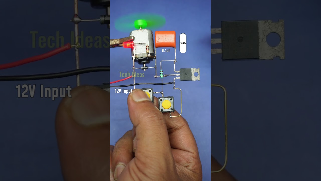 smart Motor speed controller circuit #shorts #electronics #experiements #scienceproject