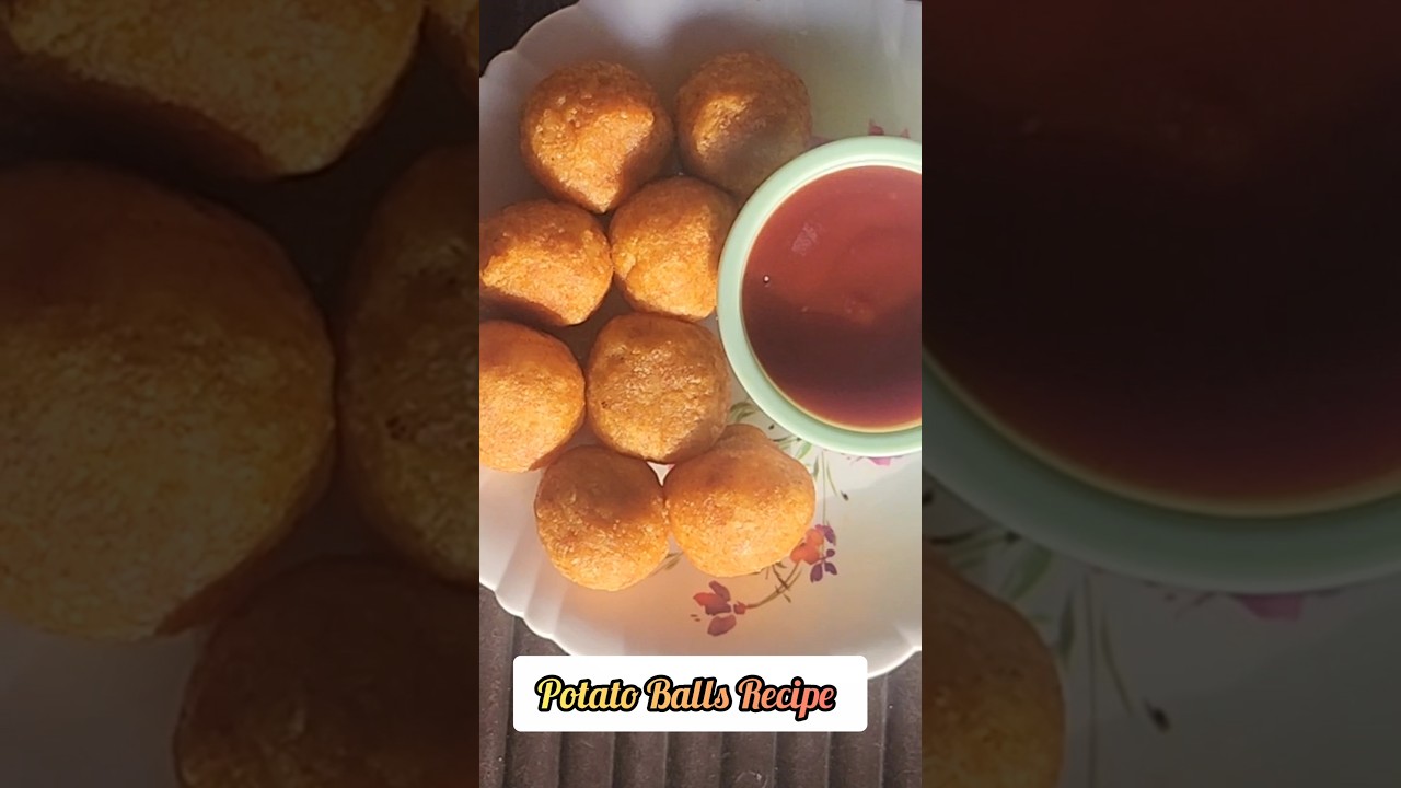 Potato Balls Recipe🥔😋 | Crispy Potato Balls #viral #trending #ytshorts #potato #snacks #recipe #food