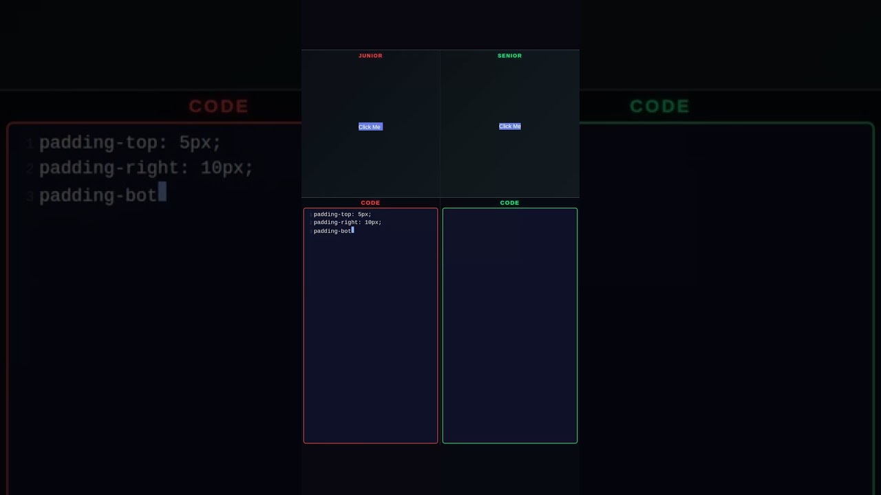 Junior vs Senior: CSS Padding!