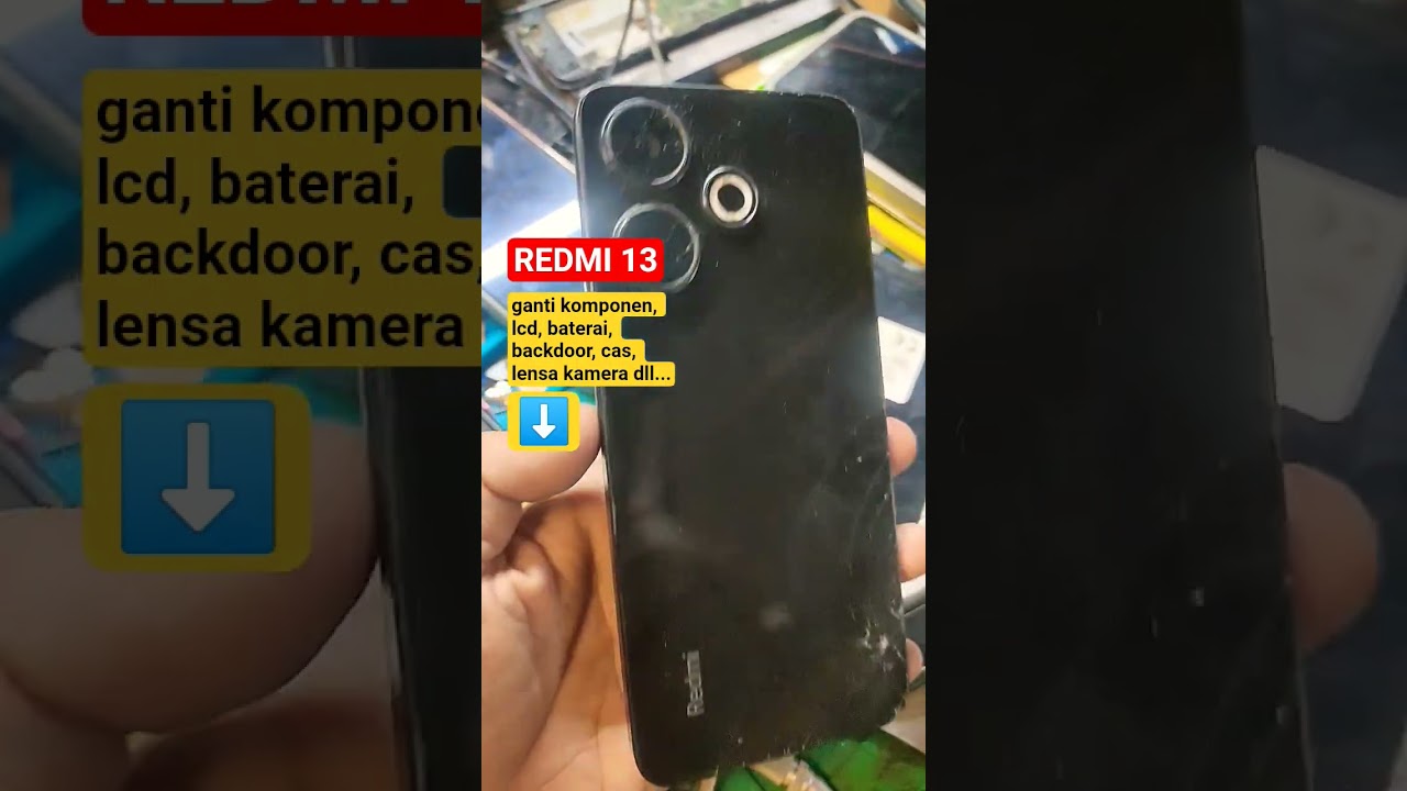 redmi 13 rusak dan pecah #shorts #tipshp #redmi13 #murah #lcd #bateraihp #servishp #smartphone #ok