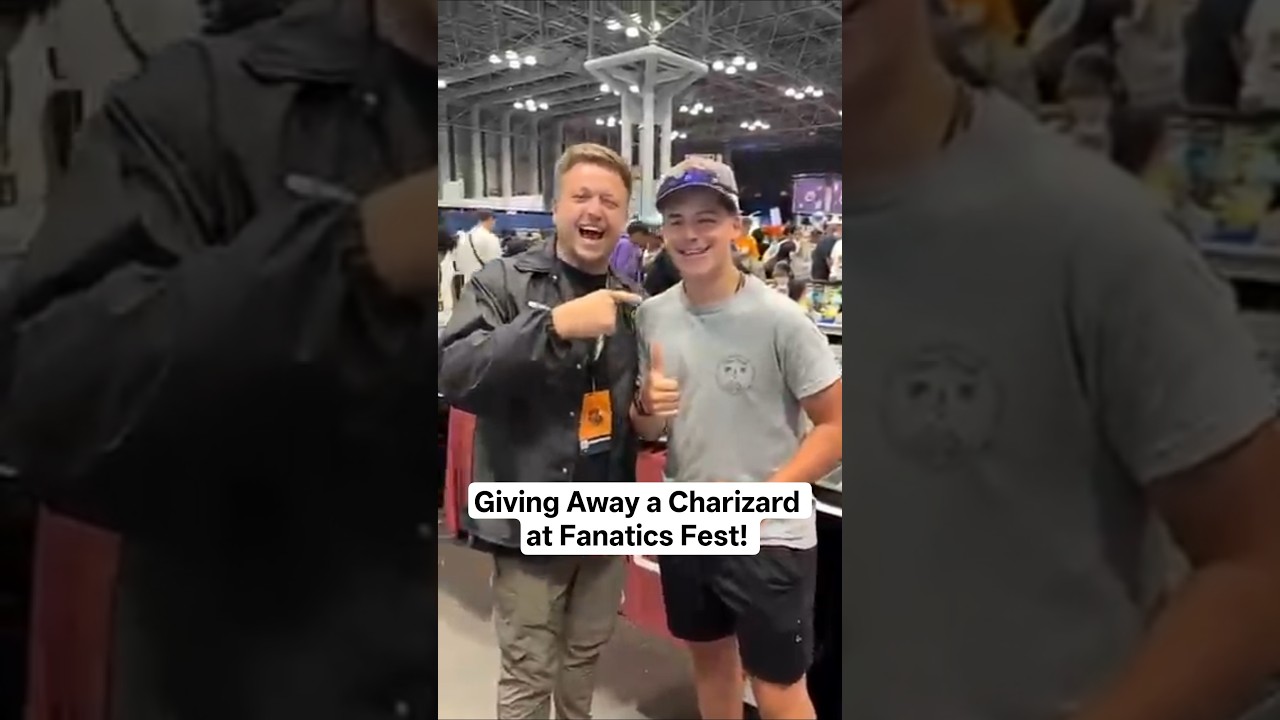 Giving away a Charizard at Fanatics Fest!