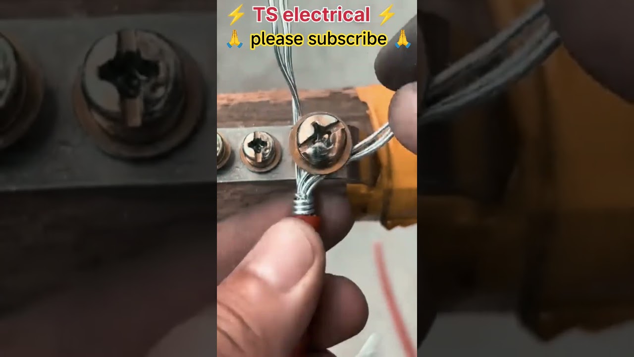 #proper wire connection in connector#ytshortsvideo#tranding short video#electrical useful tips⚡⚡💥💥⚡💥
