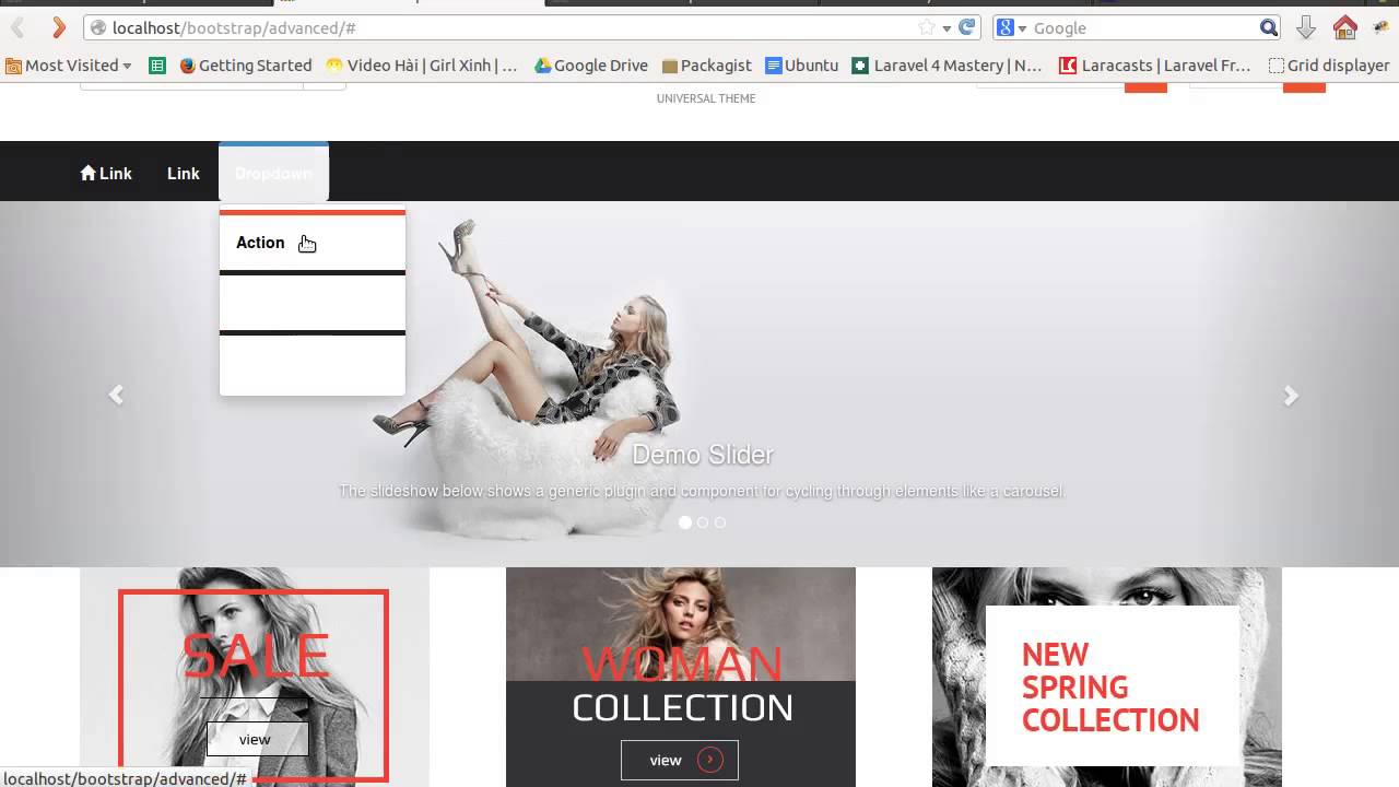 [Bootstrap 3 Advanced] 7.Style cho Main Navigation và Sliders