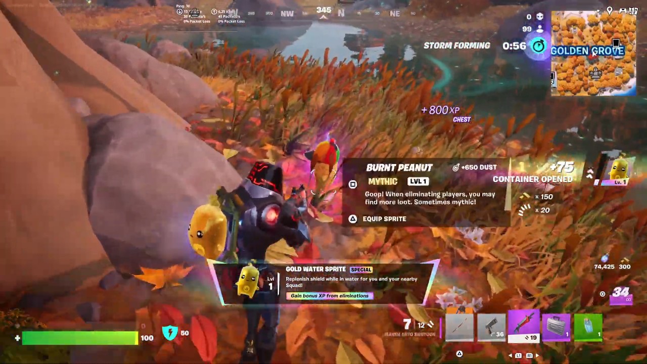 Fortnite: I FOUND THE MYTHIC BURNT PEANUT SPRITE! 🥜