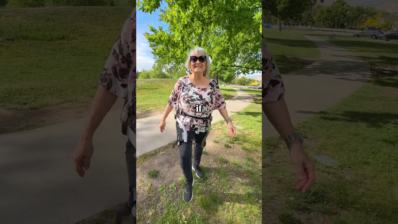 Strangers try robot legs