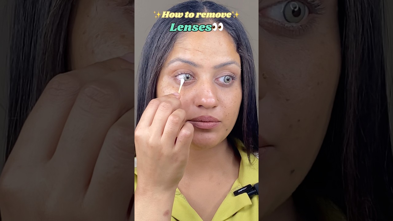How to remove Lenses 👀 #shorts #viralshorts #removel #lenses