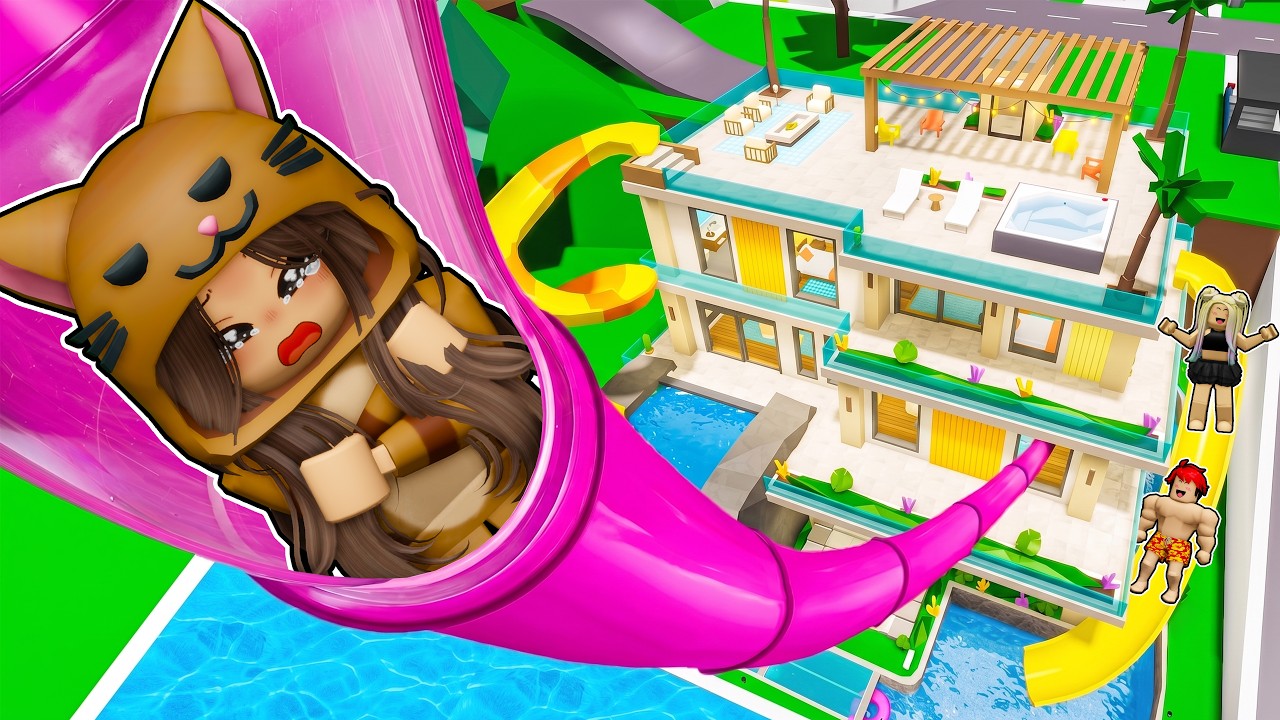 CONVERTIMOS la CASA DE MANDARINA en un PARQUE ACUÁTICO en BROOKHAVEN ROBLOX con LYNA
