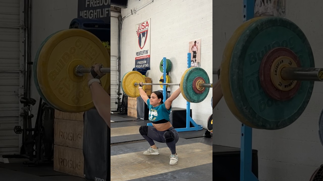 Drop set at 71kgs #snatch #weightlifting #training #gym #exercise #workout #shorts