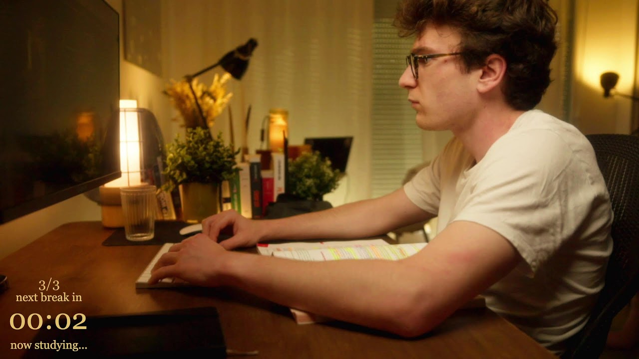 5-HOUR | Study With Me | Deep work, Two breaks