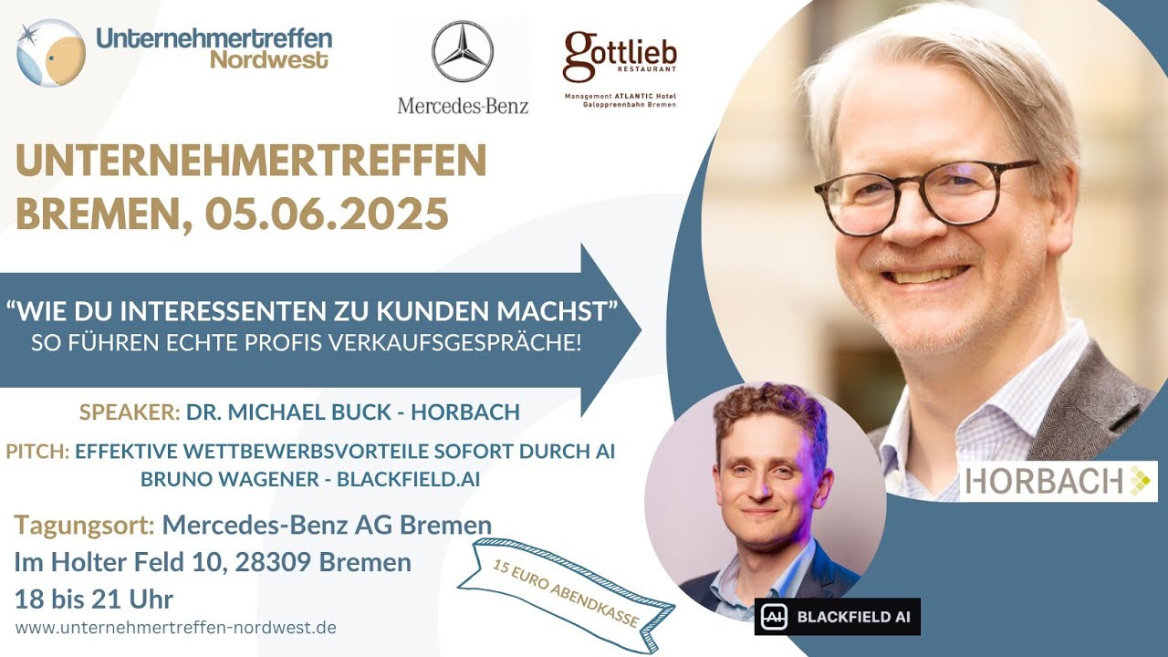 Willst Du erfolgreich Verkaufen können? Sei dabei! 05.06.2025 18-21 Uhr