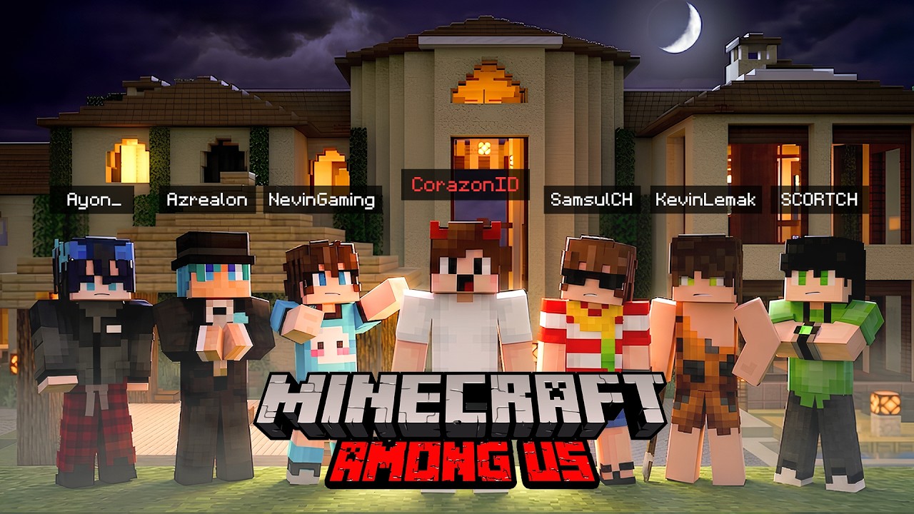 Gue Buat LAPER GANG cobain AMONG US MRBEAST di Minecraft (versi low budget WKWKWK)