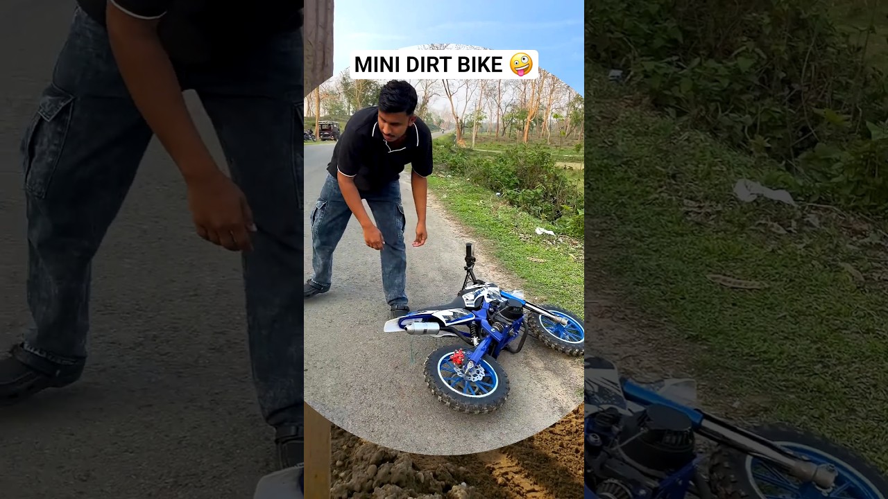 mini stunt bike bilkul muft me 🤪 #shorts #minibike #dirtbike #minidirtbike