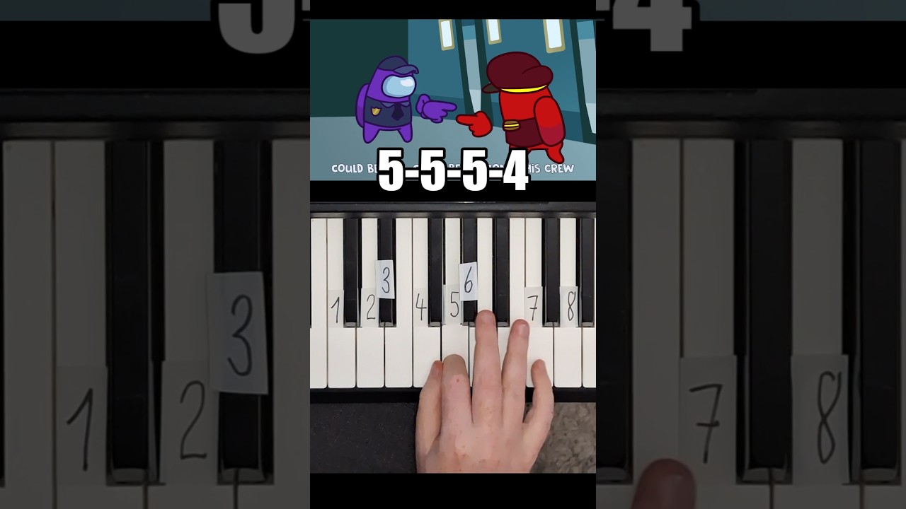 Among Us Masquerade Party CG5 Piano Tutorial #shorts