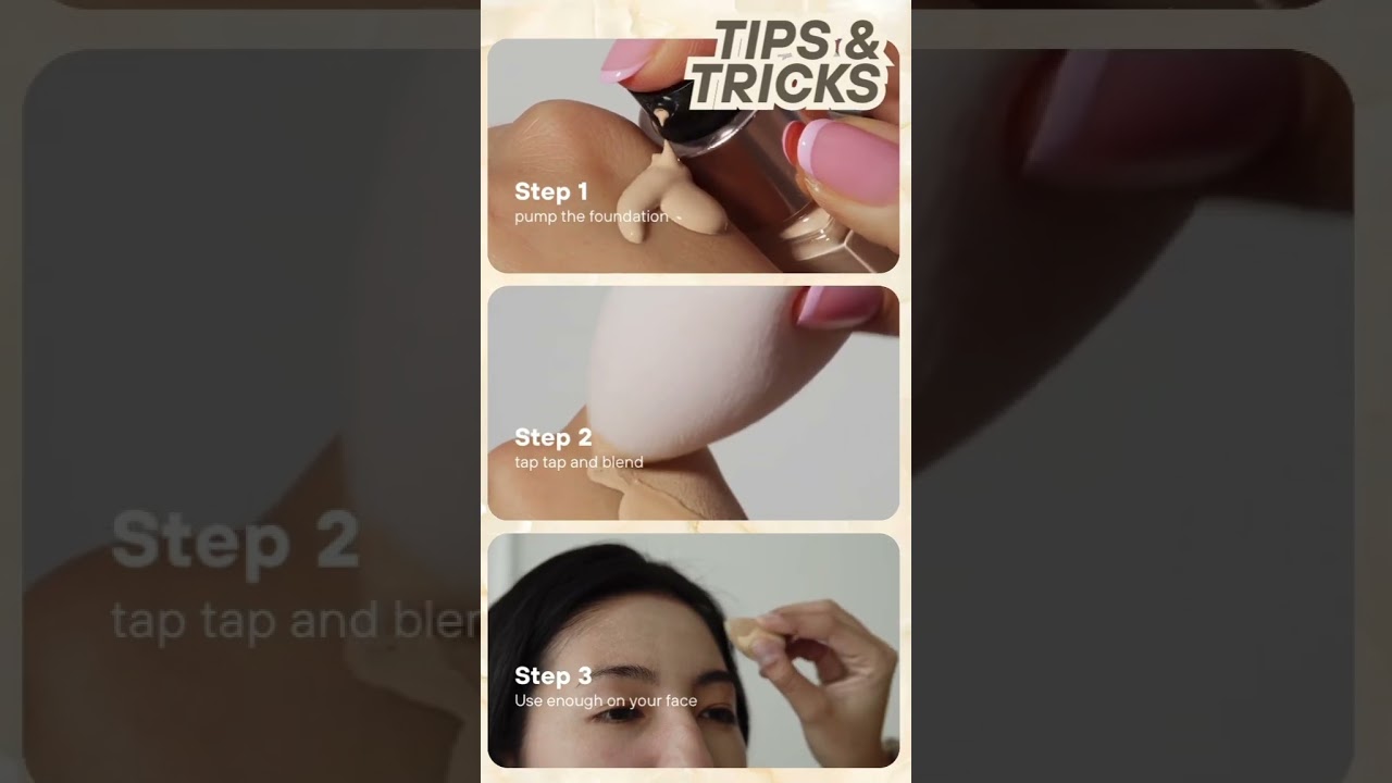 Stop streaking and start tapping! ✨ #MakeupTutorial #BeautyHacks #foundationroutine  #MakeupTips