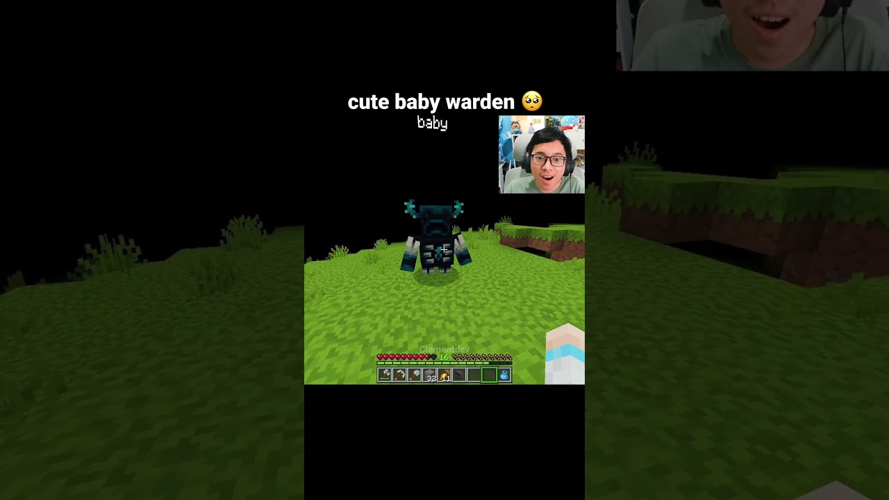 Minecraft Baby Warden Moment