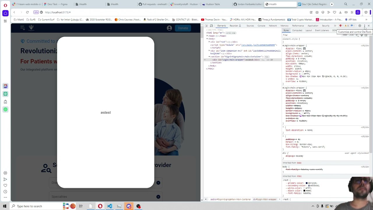 Web Development/Gelistirme / MERN / React Today Sign in & Sign Up Page part 2
