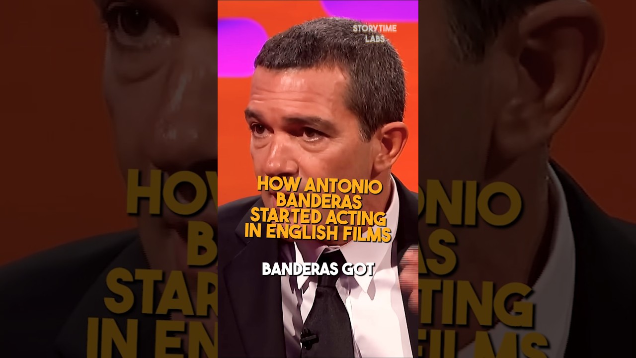 That's how Antonio Banderas landed his first role in English #storytime #antoniobanderas #role